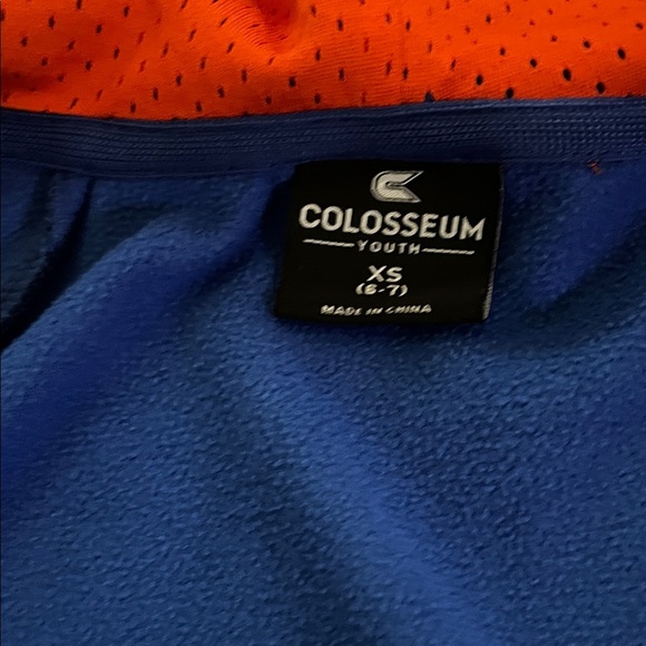 Colosseum Blue and Orange OKC Thunder Kids Hoodie - Picture 6 of 8